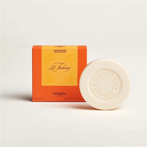 hermes guest soap|24 faubourg Hermes gift set.